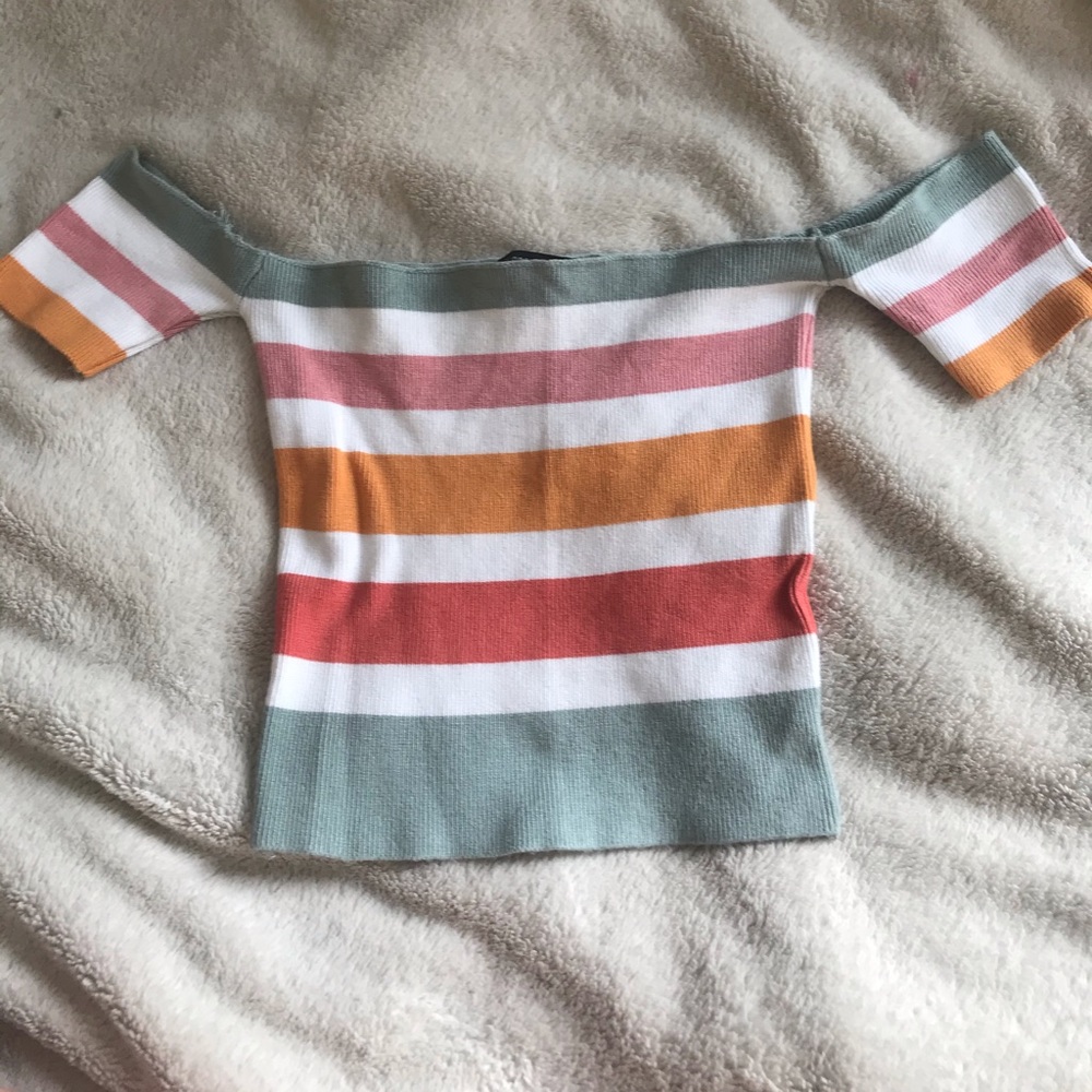 Off the shoulder crop top